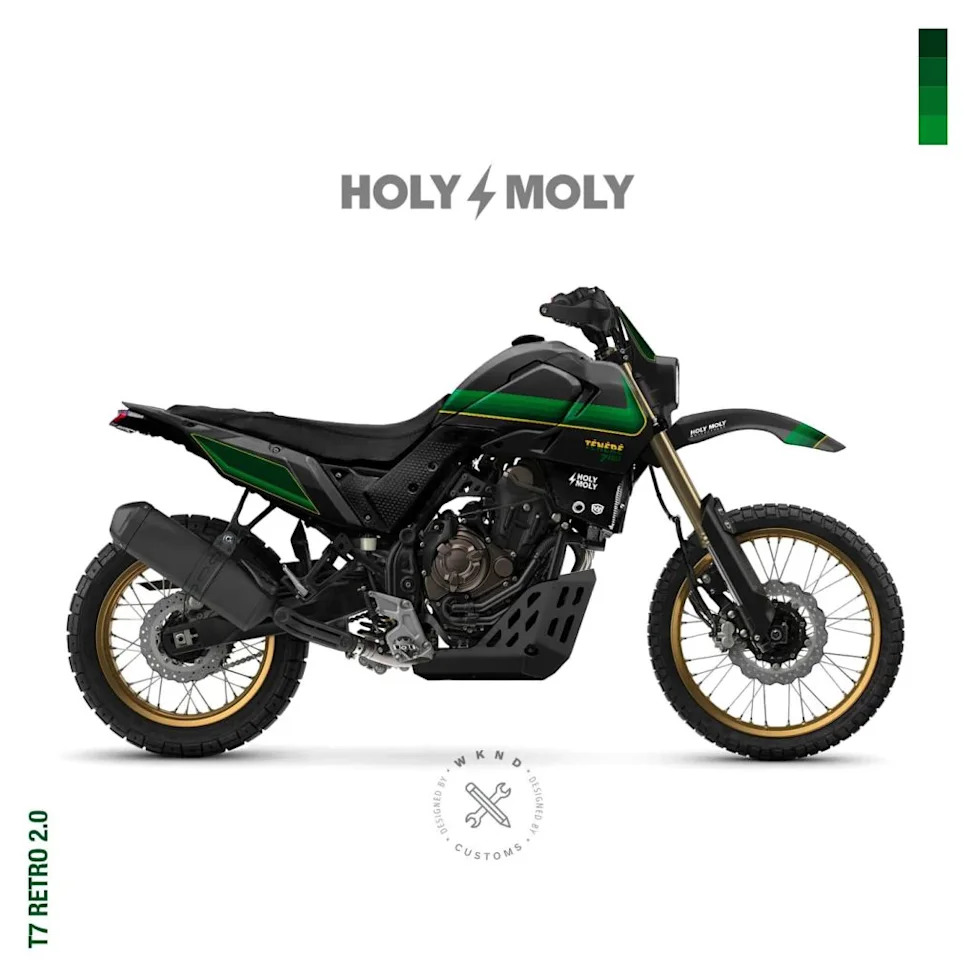 These Yamaha Ténéré 700 Fairing Kits Bring The 1970s Back. Bell Bottoms and Acid Not Included
