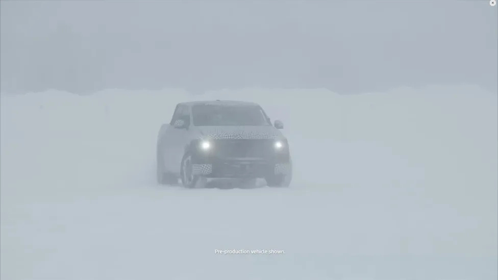 Does Ford website hidden in electric truck camo hint at vintage name?