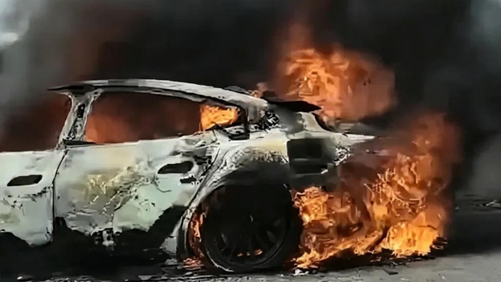 China’s Apple Built A Tesla Rival, And Now One Has Caught Fire