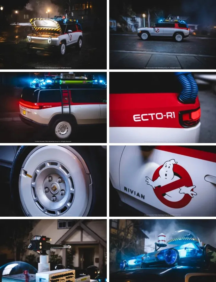Rivian Builds a Ghostbusters Ecto-1 From an R1S for Halloween