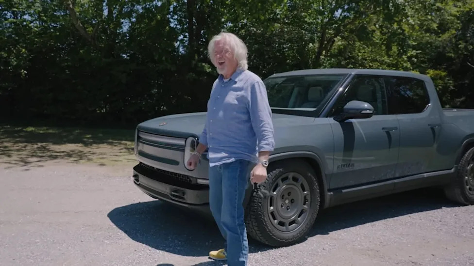 James May Gave the Rivian r1T a Try in a Roadtrip Across Virginia