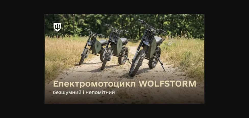 Ukraine Just Codified an AWD Electric Military Motorcycle That Recharges Itself With a Gas Can