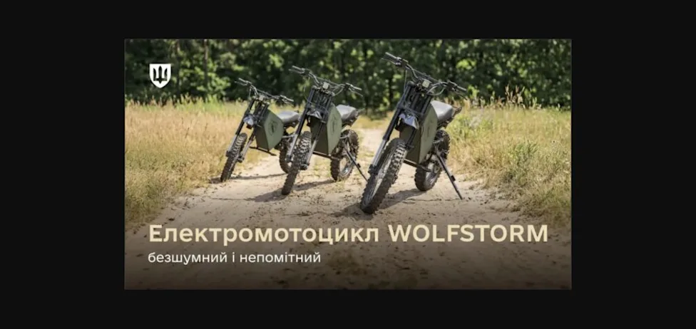 Ukraine Just Codified an AWD Electric Military Motorcycle That Recharges Itself With a Gas Can