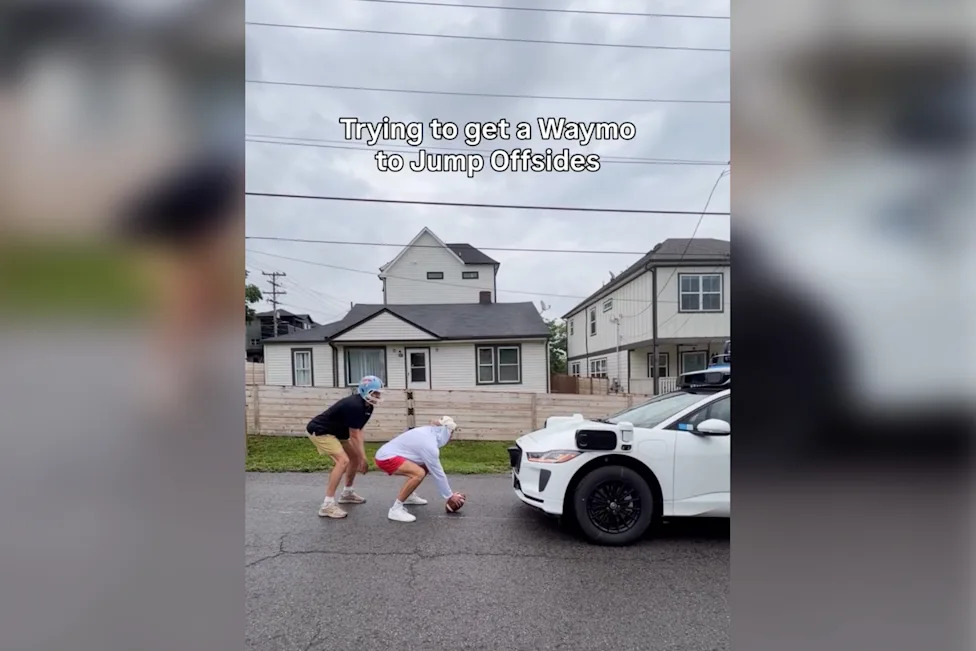 Lads Force Waymo to Play Football