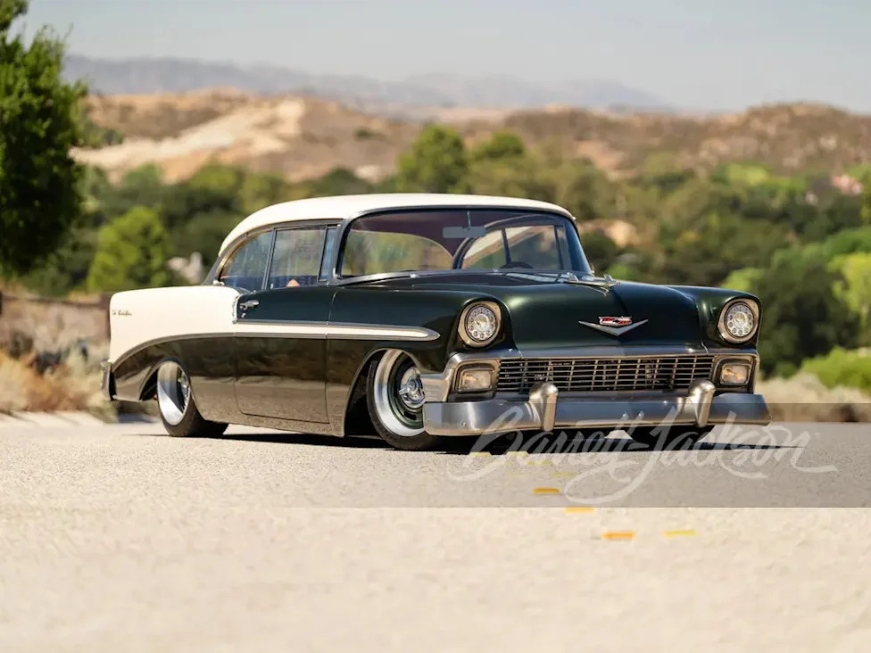 A 1956 Chevrolet Bel Air Packing a Supercharged 525-HP LSA V8 Is Heading to Barrett-Jackson's Las Vegas Auction With No Reserve