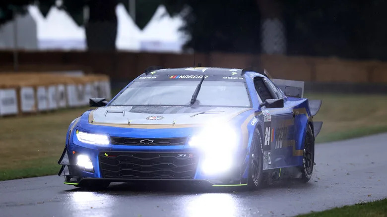 Why NASCAR Race Cars Have Stickers For Headlights