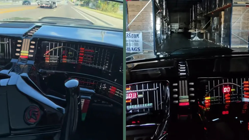 Someone Is Daily Driving a Fully Functional KITT Replica, and the Interior Looks Straight Out of the '80s