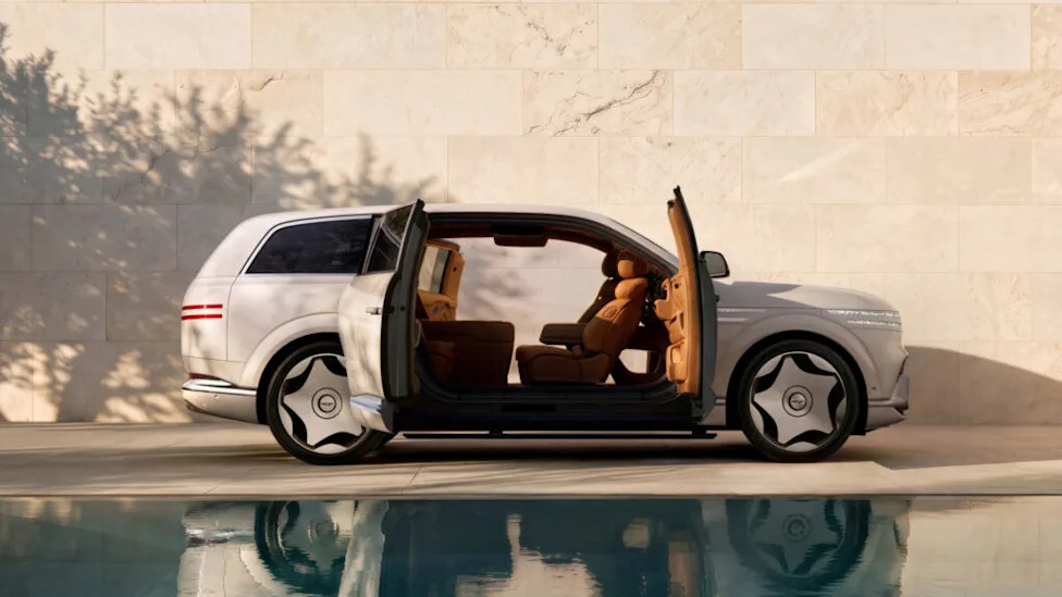 2028 Genesis GV90 Brings 657 HP, 310 Miles of Range and Coach Doors to the U.S.