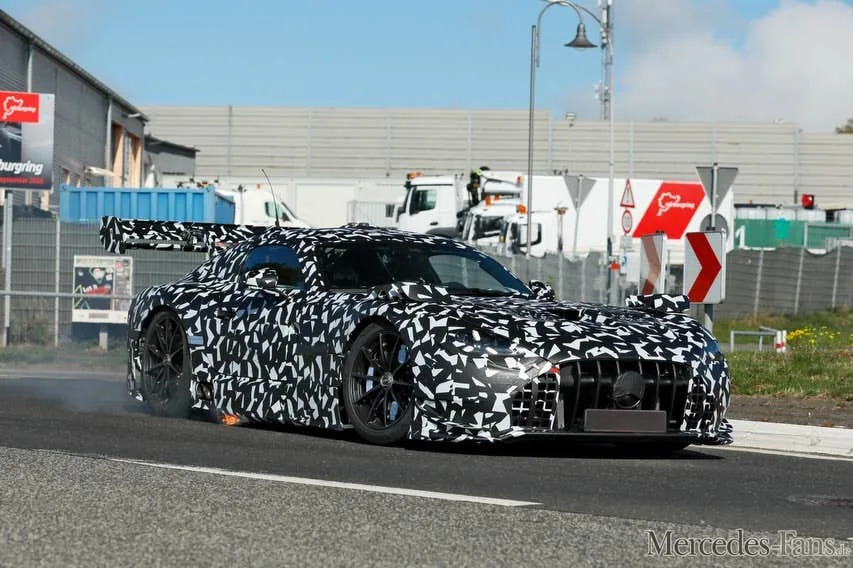 Mercedes-AMG GT Black Series Prototype Catches Fire at the Nürburgring