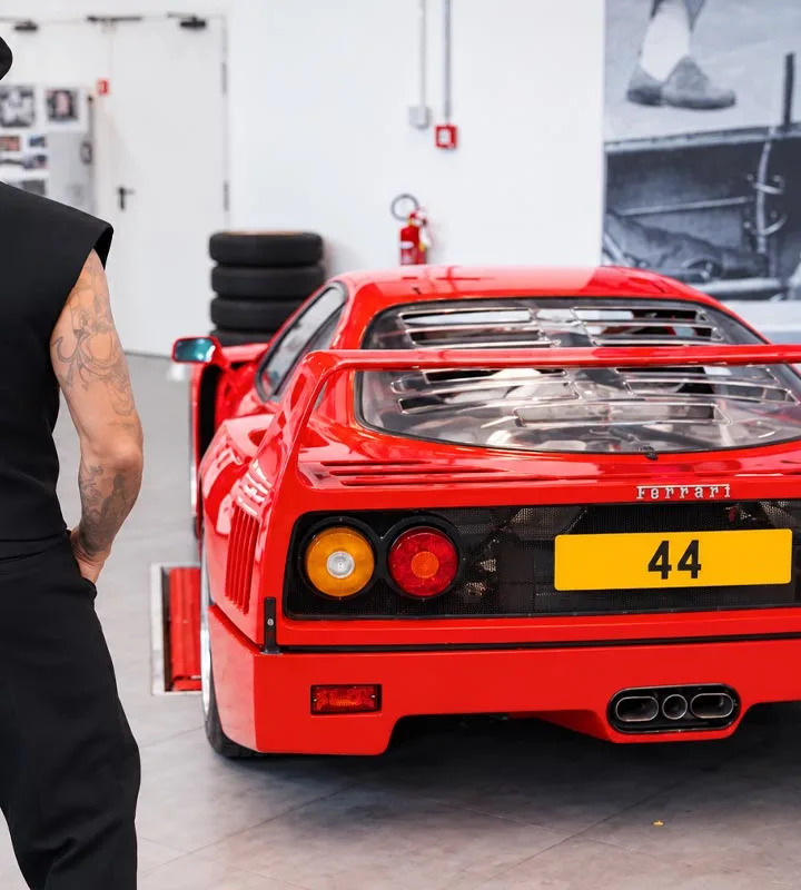 Lewis Hamilton's Ferrari F40 Is Perfect, His Fashion Sense Not So Much