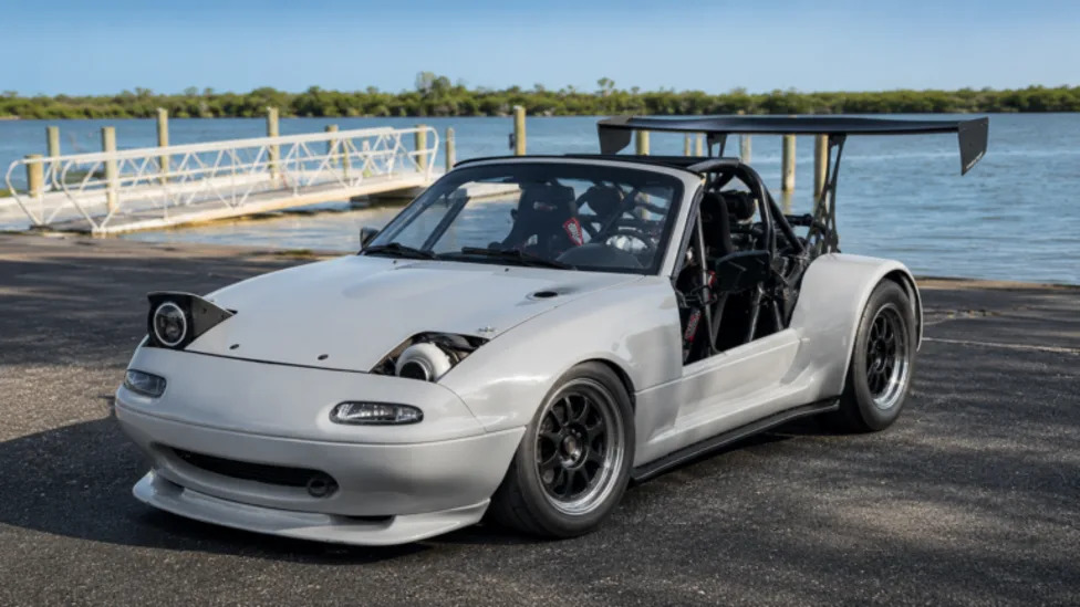 Terrifying 2,200-Lb Miata Packs a Turbo LS V8 Making 550 WHP