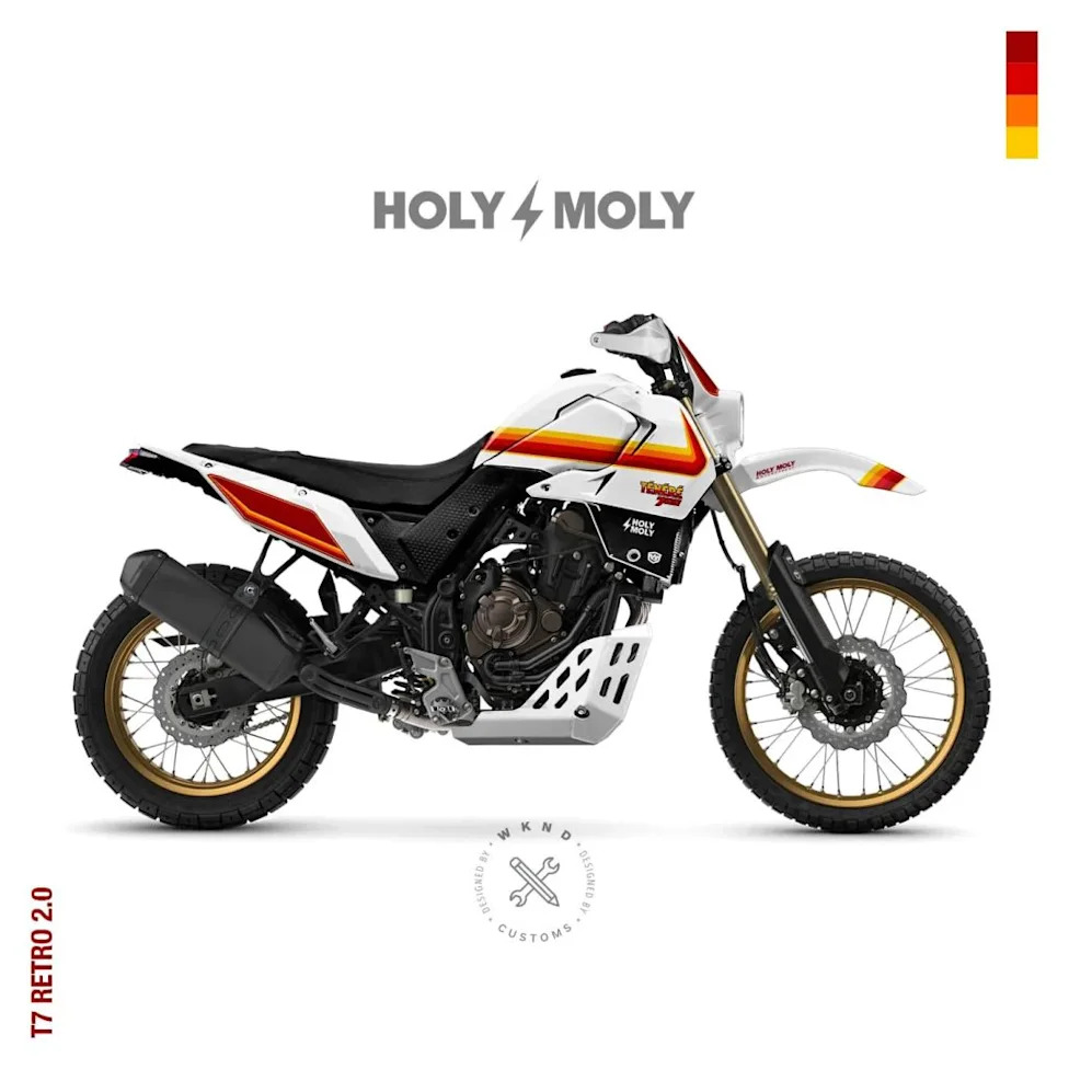 These Yamaha Ténéré 700 Fairing Kits Bring The 1970s Back. Bell Bottoms and Acid Not Included