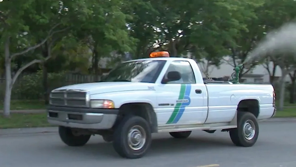 These Trucks Exist Solely to Spray Mosquitoes With Giant Foggers