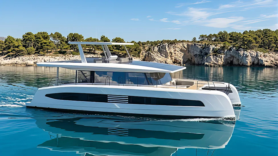 This New 60-Foot Solar-Powered Catamaran Combines German Tech With Italian Style