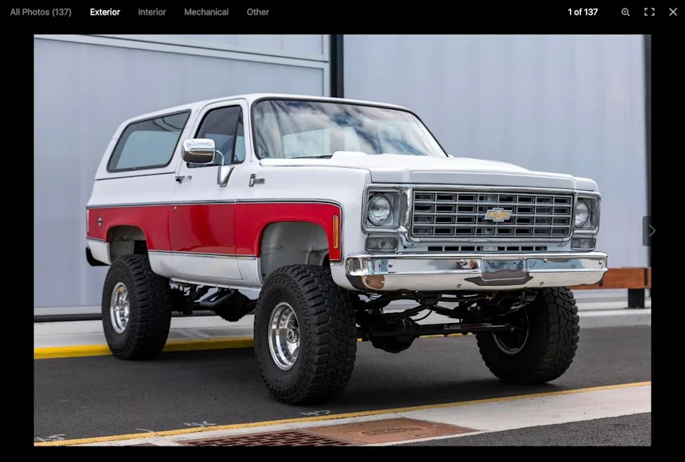 This Restored 1976 Chevy K5 Blazer Cheyenne Is Chasing No-Reserve Bids on Cars &amp; Bids