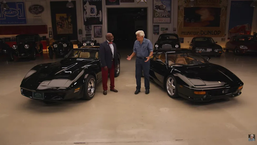 Jay Leno Takes A Closer Look At Ferrari 355 F1 And 1981 Corvette — Which Is The Better Purchase?