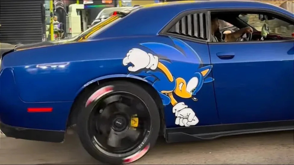 Sonic the Hedgehog Goes Hard in This Hilariously Creative Car Mod