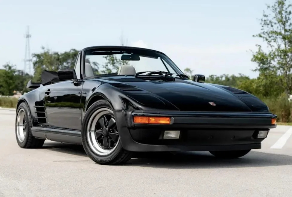 Porsche, Porsche 911, Porsche 911 Turbo, This Slant-Nose 1988 Porsche 911 Turbo Cabriolet Is Bidding at $78K on Bring a Trailer