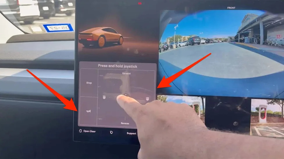 Tesla Cybercab's Backup Steering Wheel Is A Giant On-Screen Joystick