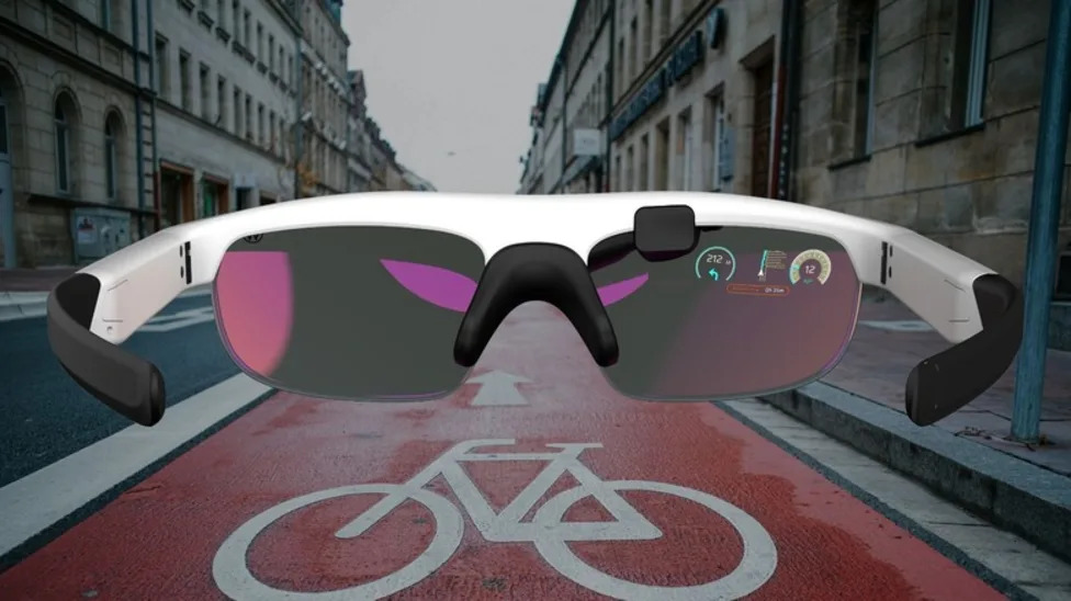 VW's Futuristic Rear-View Smart Glasses Bring Car Safety Tech To E-Bikes