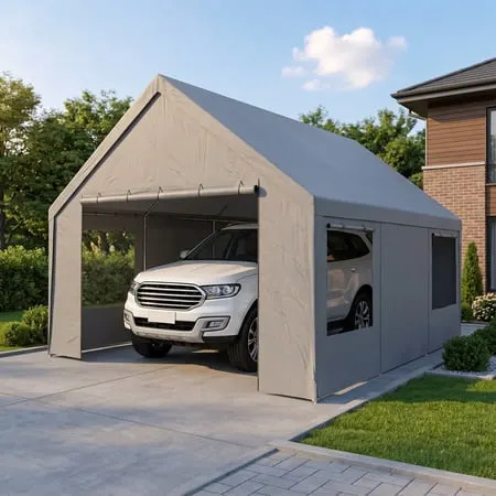 A Durable Carport That Comes With Windows and Walls Is 44% Off at Walmart Right Now