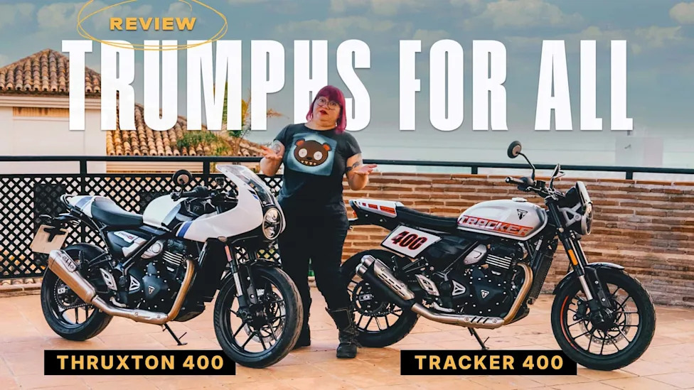 Video Review: I Tested The Triumph Thruxton 400 and Tracker 400 Motorcycles