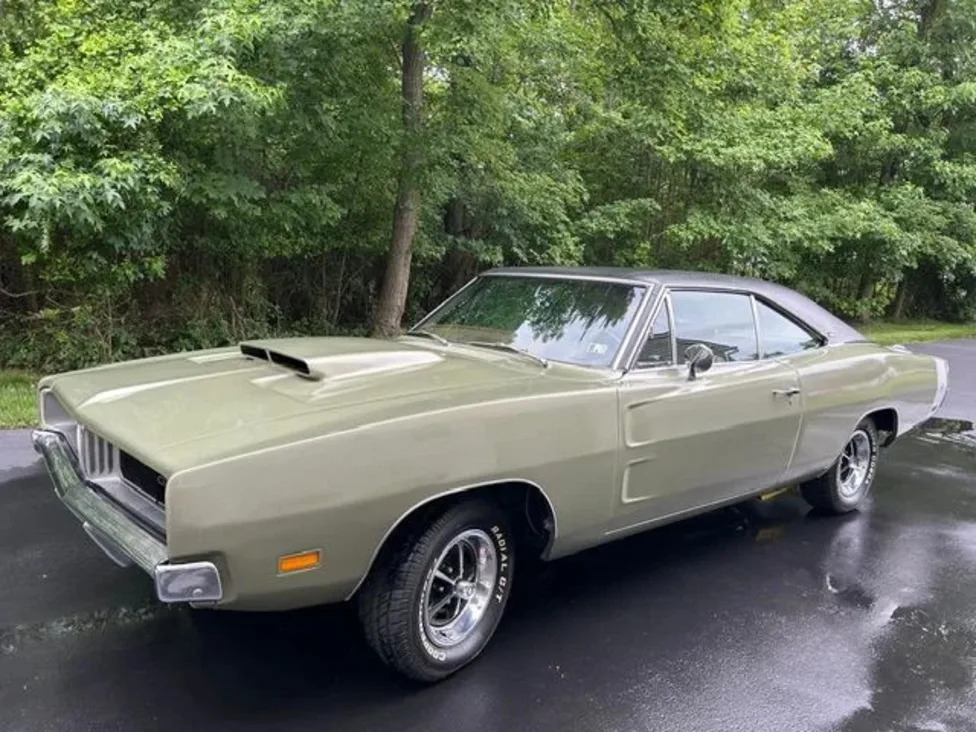 1969 Dodge Charger R/T For Sale at Carlisle Auctions: A Two-Owner Survivor in Rare Green