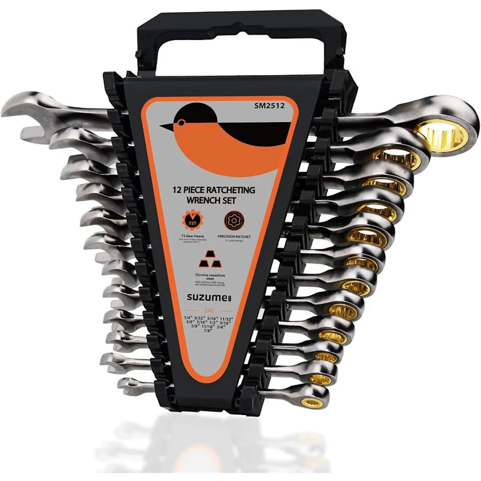 Amazon's 12-Piece Ratcheting Wrench Set Is Now 50% Off, and It's a 'Fantastic Addition to Any Garage'