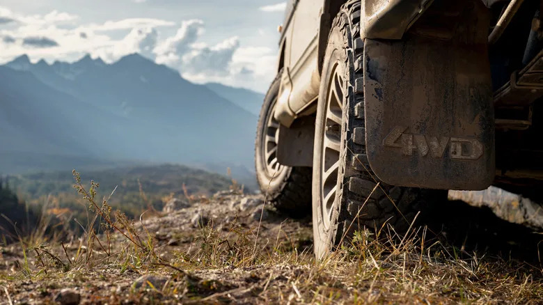 Why Do Tires Turn Blue In The Mud Sometimes?