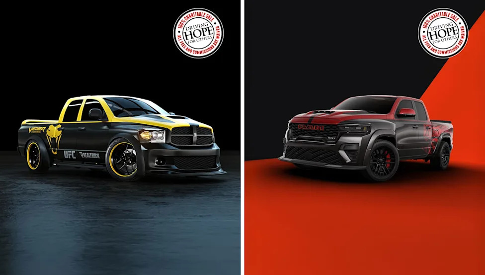 RAM, Dana White, Ram, and RealTruck Team Up for Charity Truck Duo at Barrett-Jackson's 2026 Las Vegas Auction