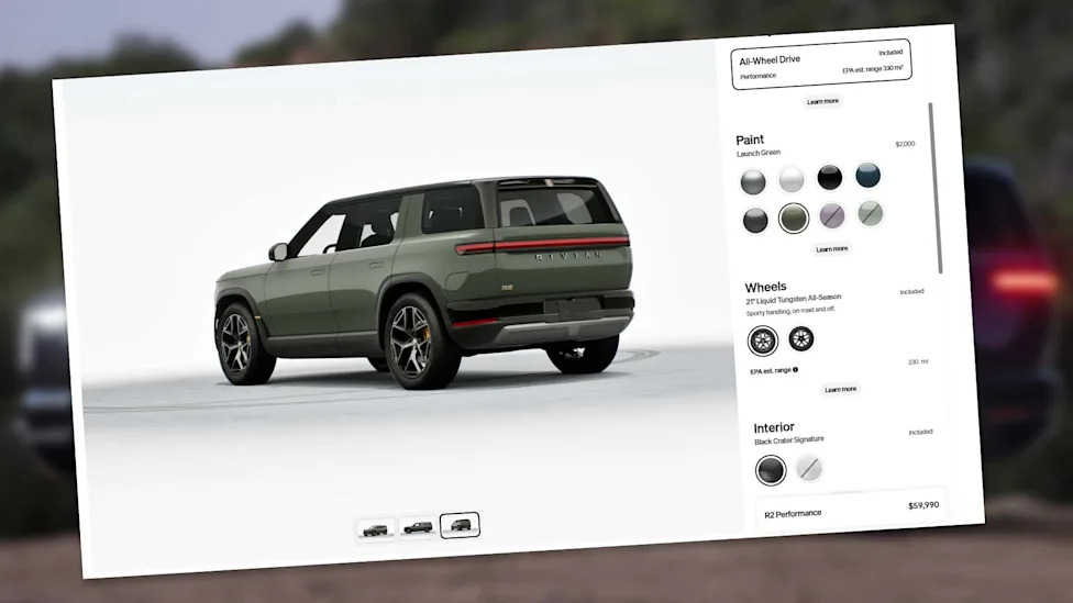 The Rivian R2 Configurator Is Live. But You'll Have To Wait Until 2027 For The Best Color