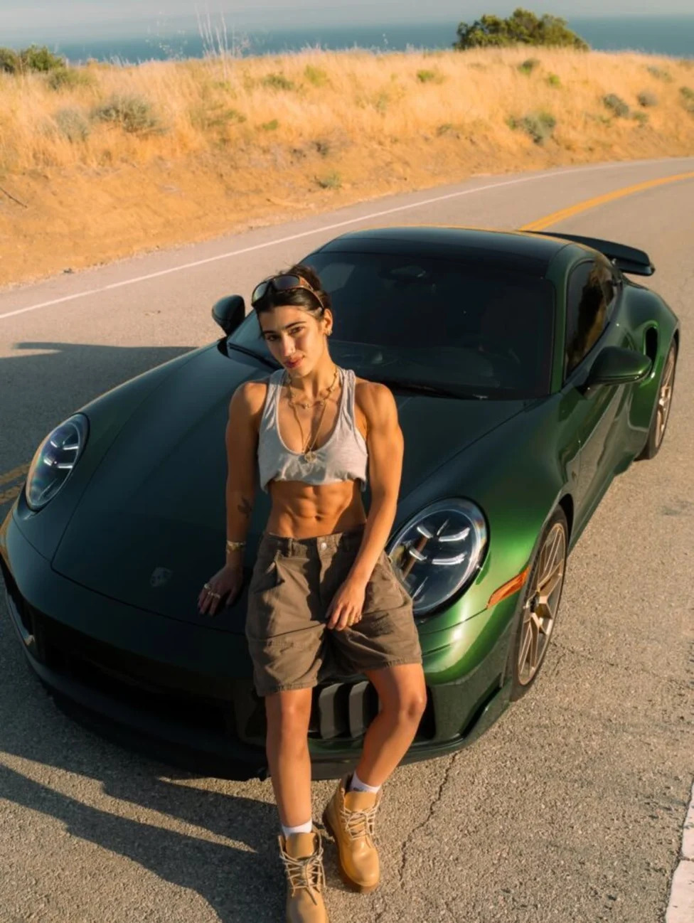 Porsche, Sara Saffari Pushes Brand-New $250K Porsche to 130 MPH and Acts Surprised When the Check Engine Light Comes On