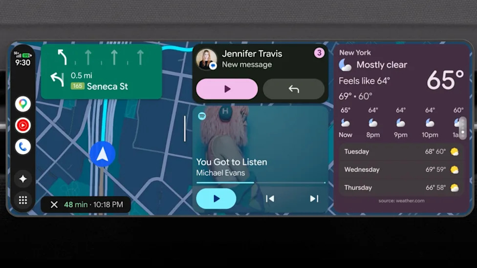 Android Auto Gets a Facelift, Introduces Precise Lane-by-Lane Guidance