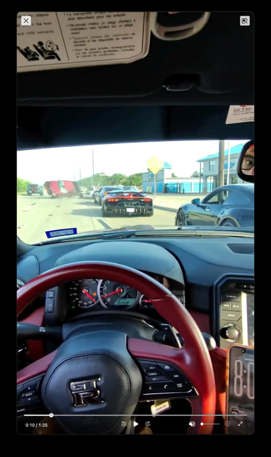 Toyota, Toyota Tacoma, Nissan, Nissan GT-R, McLaren, SuperCar, Toyota Tacoma Driver Takes Out Nissan GT-R, McLaren 570S Spider in Supercar Parade Crash