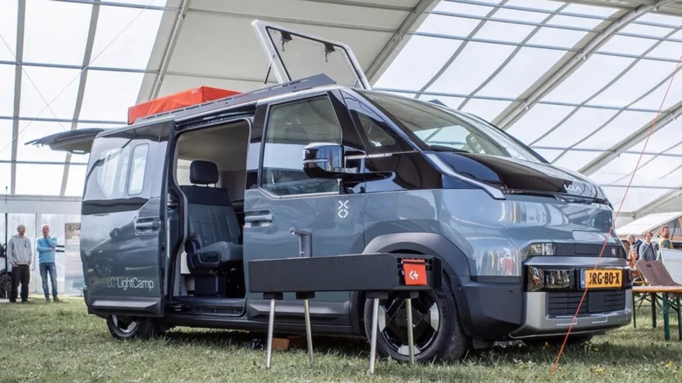 Ultra-Simple Conversion Turns This Kia Van Into A Full-On Camper