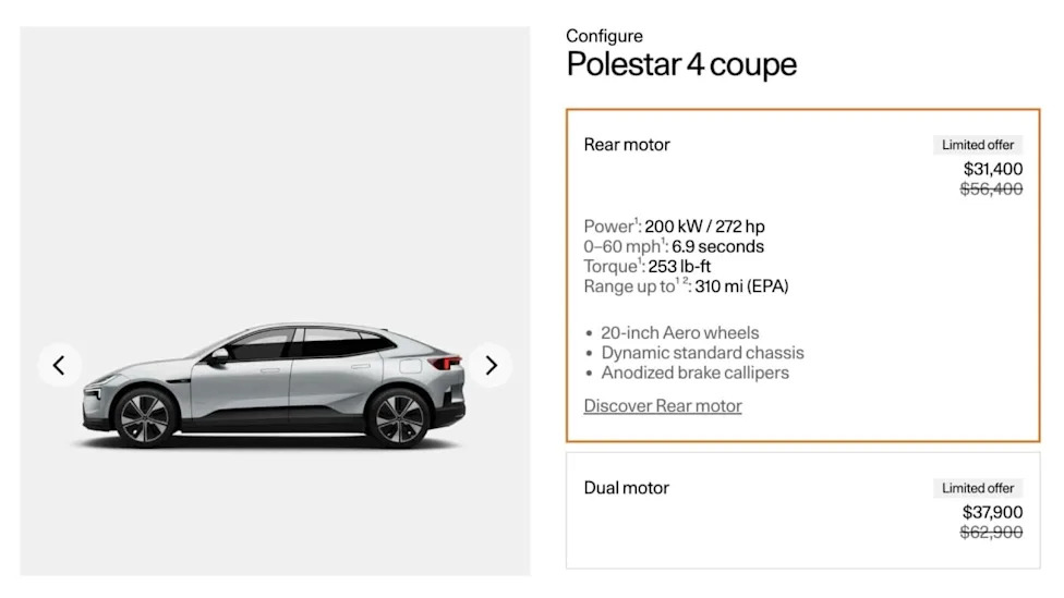 You Can Now Save the Cost of a Toyota Corolla on a Polestar 4 Thanks to Their Ban in America