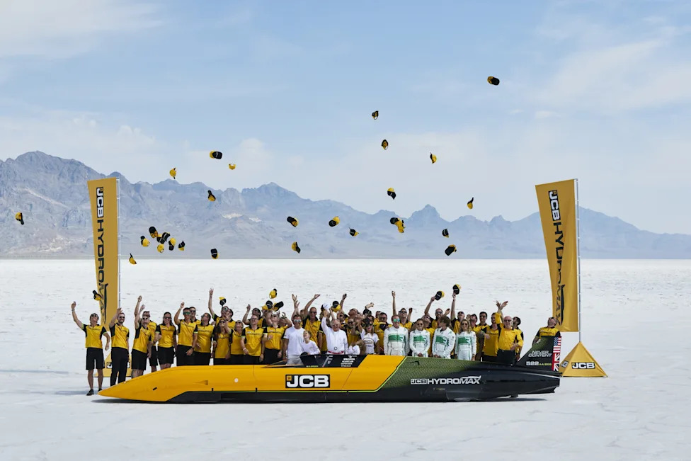 Hydrogen-powered car sets new world land speed record