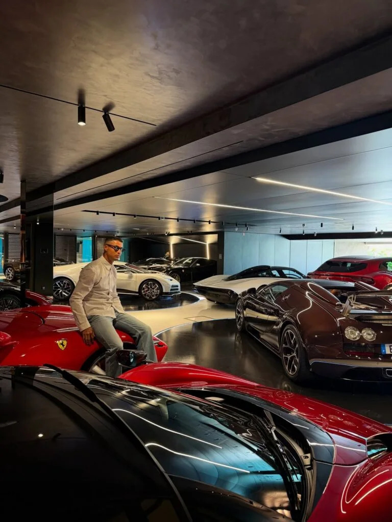 Cristiano Ronaldo’s $40 Million Garage Is Packed With Bugattis, Ferraris and Hypercars
