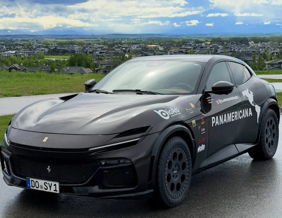 This Man Drove His Ferrari 715 HP Purosangue Nearly 50,000 Miles With His Dog — Now He’s Chasing a Record