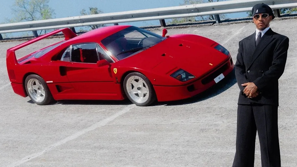 Lewis Hamilton's Ferrari F40 Had the Number '44' Stamped on Its Engine