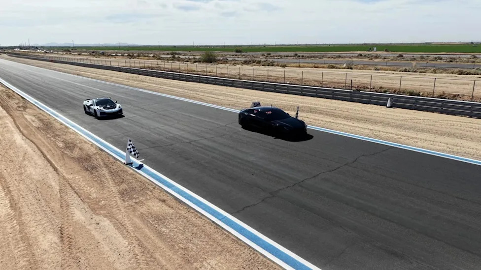 This is what happens when you race a Chevy Corvette ZR1X against a 'spicy' tuned Tesla Model S Plaid