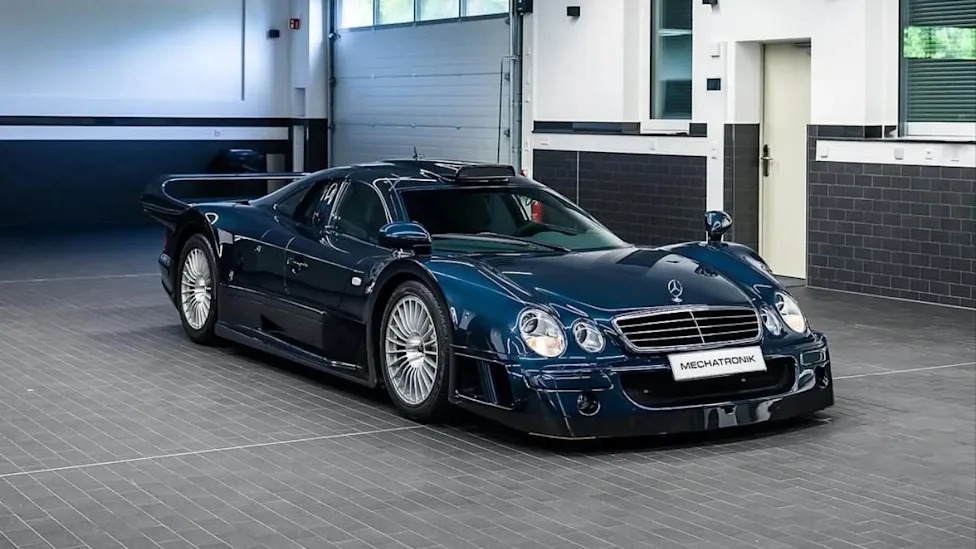 The only Mercedes CLK GTR to be painted in this dark blue color has emerged from hibernation