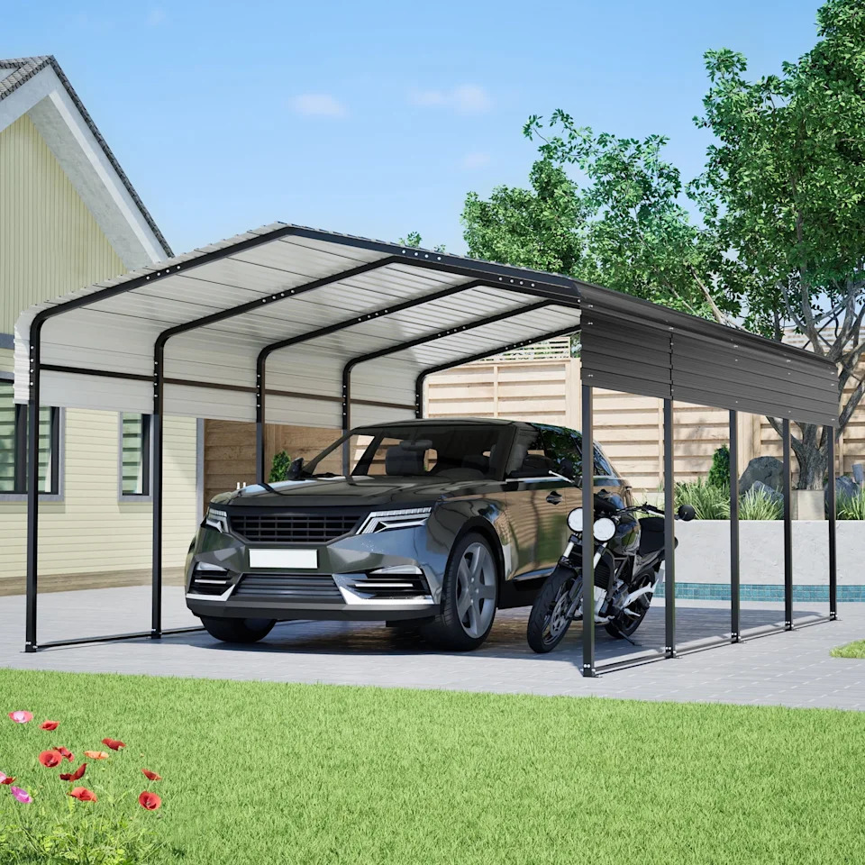 Walmart Is Selling a Weatherproof Metal Carport for 52% Off, and It Provides Protection From the Elements