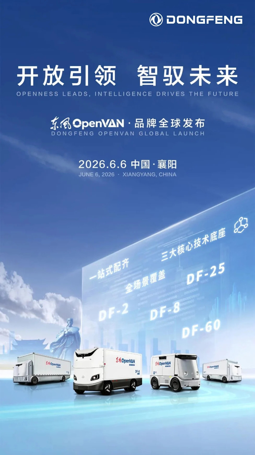 Dongfeng, Dongfeng launches OpenVan autonomous logistics brand