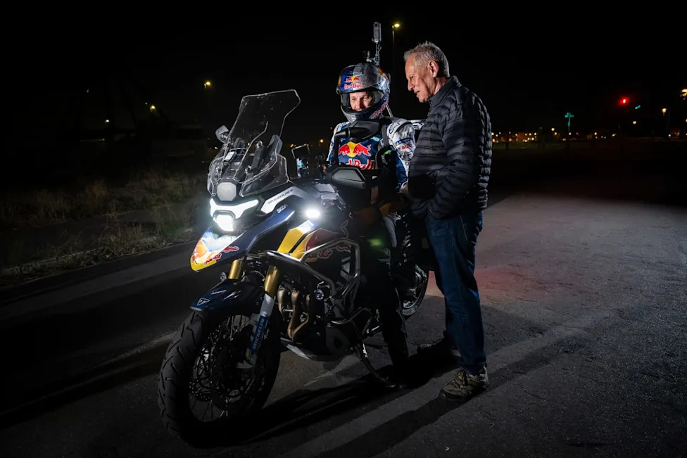 Triumph Rider Attempts Round-the-World Motorcycle Record