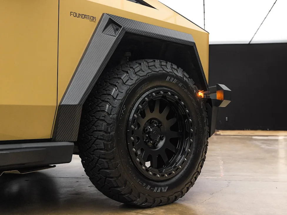 The Tesla Cybertruck’s Bare Steel Look Gets a Desert-Ready Makeover