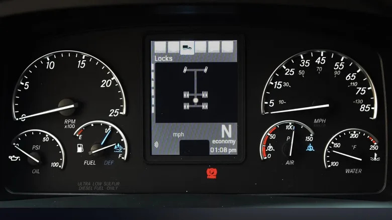 What The 'Power Divider' Switch In A Semi Truck Cab Actually Does To Both Drive Axles