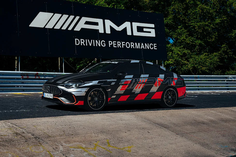 Mercedes-AMG’s 671-HP EV Just Beat a 1,000-HP Tesla at the Nürburgring