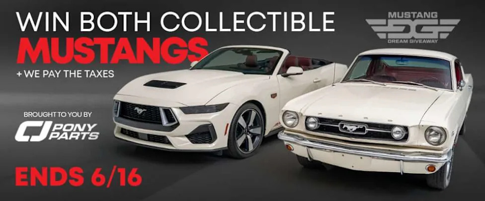 Ends Today: Win Twin Mustangs Separated by Sixty Years