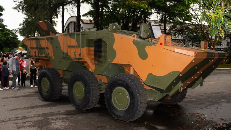 What Has 6 Wheels And Weighs 40,000 Pounds? This Absurd Brazilian Armored Vehicle